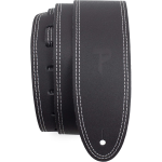 TRACOLLA PER CHITARRA IN PELLE CUCITA MARRONE P25ST-174