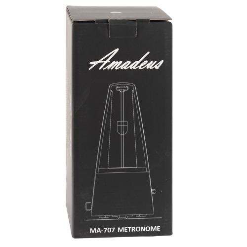 AMADEUS METRONOMO MECCANICO A PIRAMIDE CON SUONERIA COLORE NERO