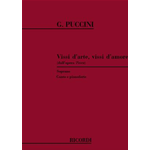 PUCCINI VISSI D'ARTE VISSI D'AMORE PER SOPRANO DALL'OPERA TOSCA PER CANTO E PIANOFORTE