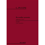 PUCCINI RECONDITA ARMONIA DALL'OPERA TURANDOT PER CANTO E PIANOFORTE (TENORE)
