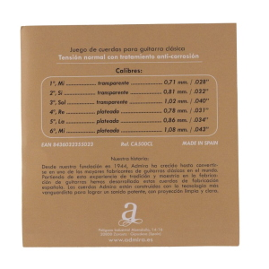 ADMIRA SET CORDE PER CHITARRA CLASSICA CA500CL