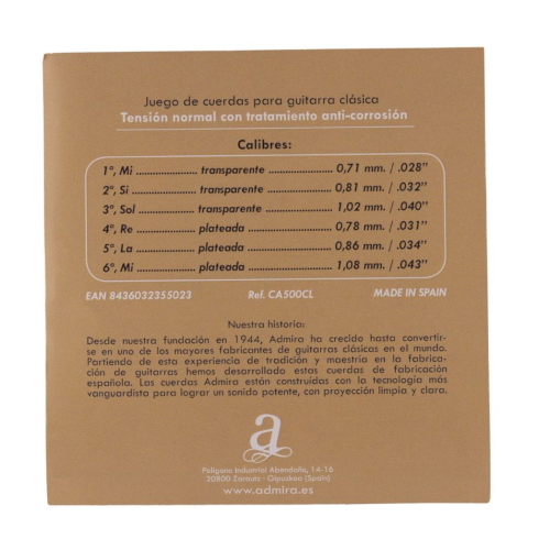 ADMIRA SET CORDE PER CHITARRA CLASSICA CA500CL