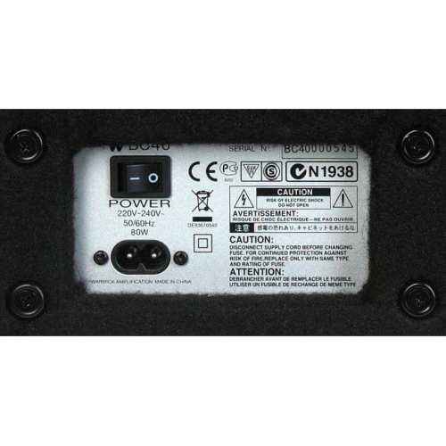 WARWICK BC40 AMPLIFICATORE PER BASSO ELETTRICO 