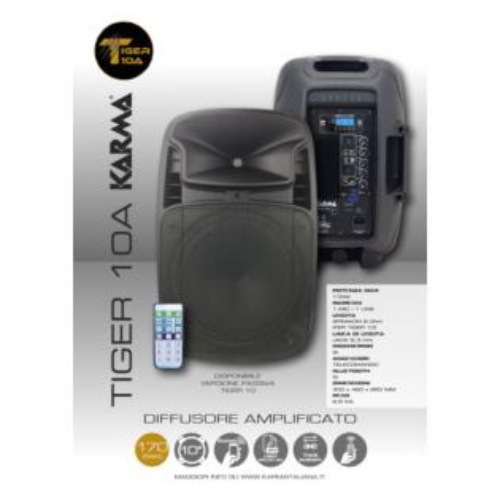 KARMA TIGER 10A CASSA ATTIVA 170 WATT