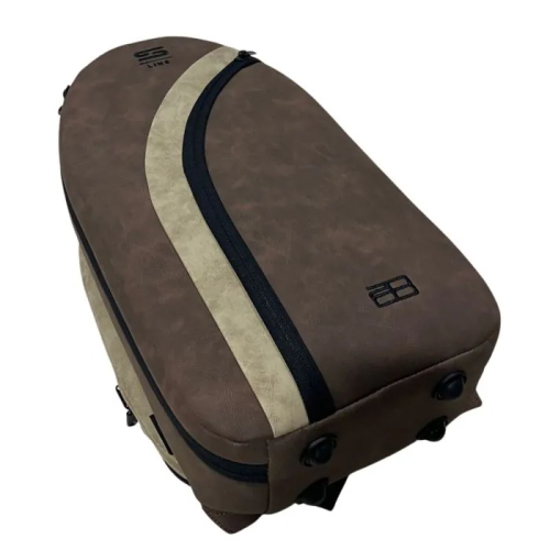 STEFYLINE CUSTODIA PER CLARINETTO IN ECOPELLE AVANA/DARK BROWN