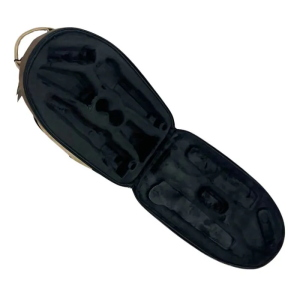 STEFYLINE CUSTODIA PER CLARINETTO IN ECOPELLE AVANA/DARK BROWN