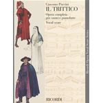 PUCCINI ILTRITTICO RIDUZIONE PER CANTO E PIANOFORTE