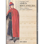 VERDI SIMON BOCCANEGRA OPERA COMPLETA RIDUZIONE PER CANTO E PIANOFORTE