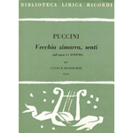 PUCCINI VECCHIA ZIMARRA, SENTI DALL'OPERA BOHEME