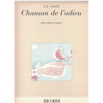 TOSTI CHANSON DE L'ADIEU PER CANTO E PIANOFORTE